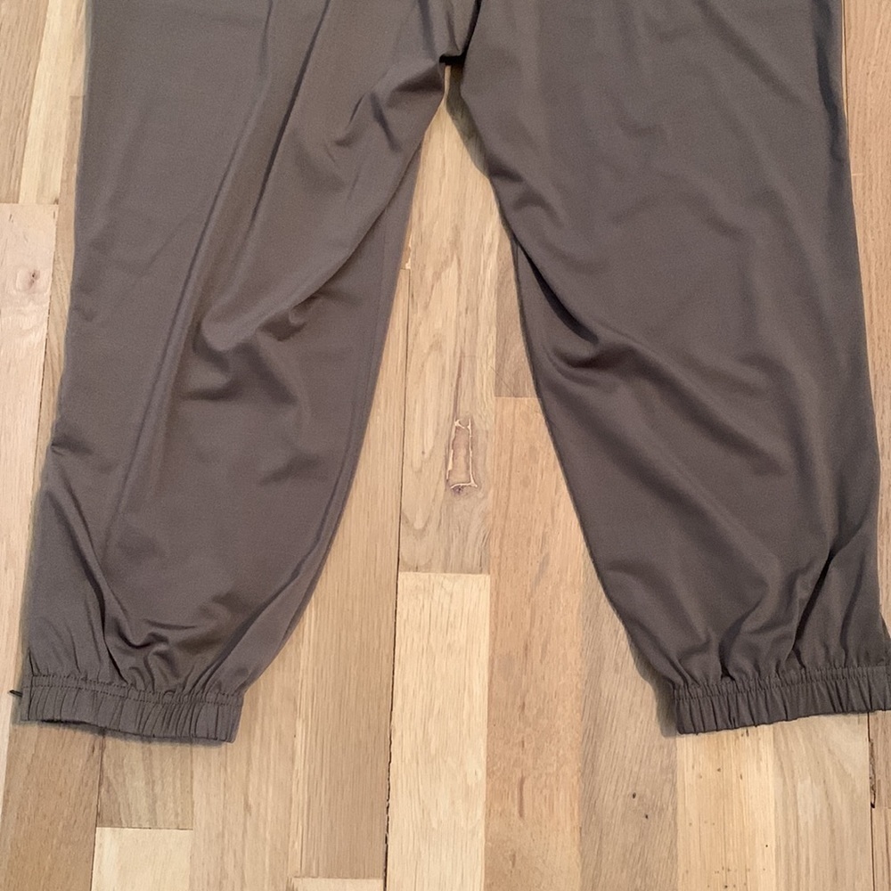LISA Rinna Crop Cargo Capri Jogger Pants w/ Cinched Zipper Hem Brown Women’s SP - Picture 13 of 13